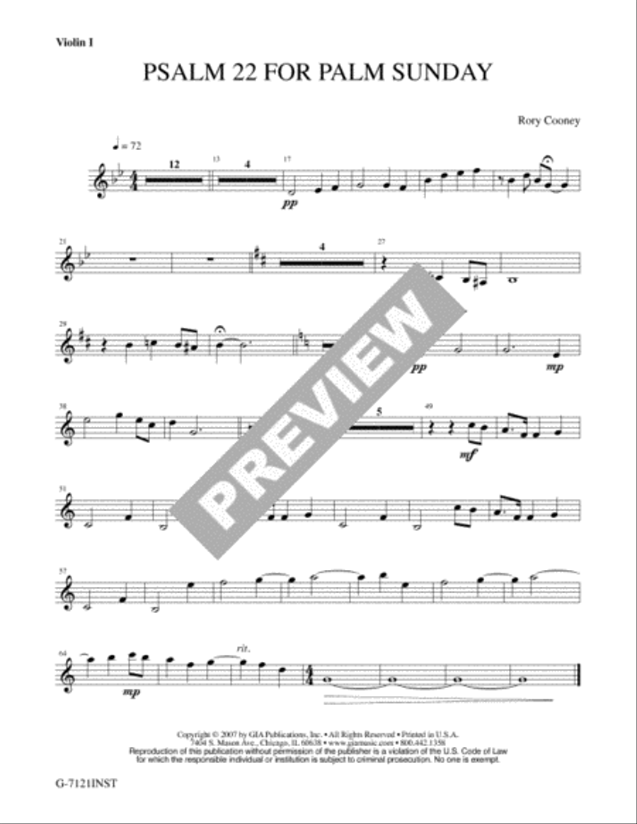 Psalm 22 for Palm Sunday - Full Score and Parts Psalm 22 for Palm Sunday - Full Score and Parts 3-Part scores gallery preview page 2