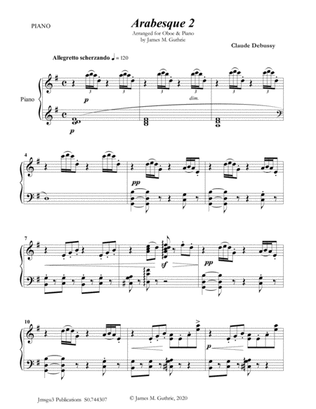 Debussy: Arabesque 2 for Oboe & Piano