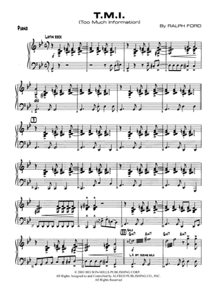 T.M.I. (Too Much Information): Piano Accompaniment