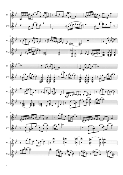 Spring (arr. for 2 violins) by Astor Piazzolla String Duet - Digital Sheet Music
