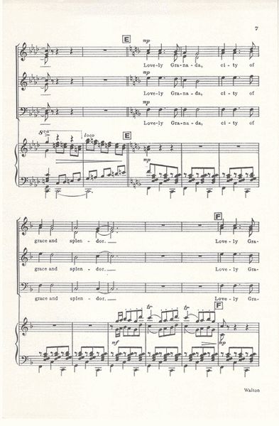 Canto De Granada (Vocal Score)