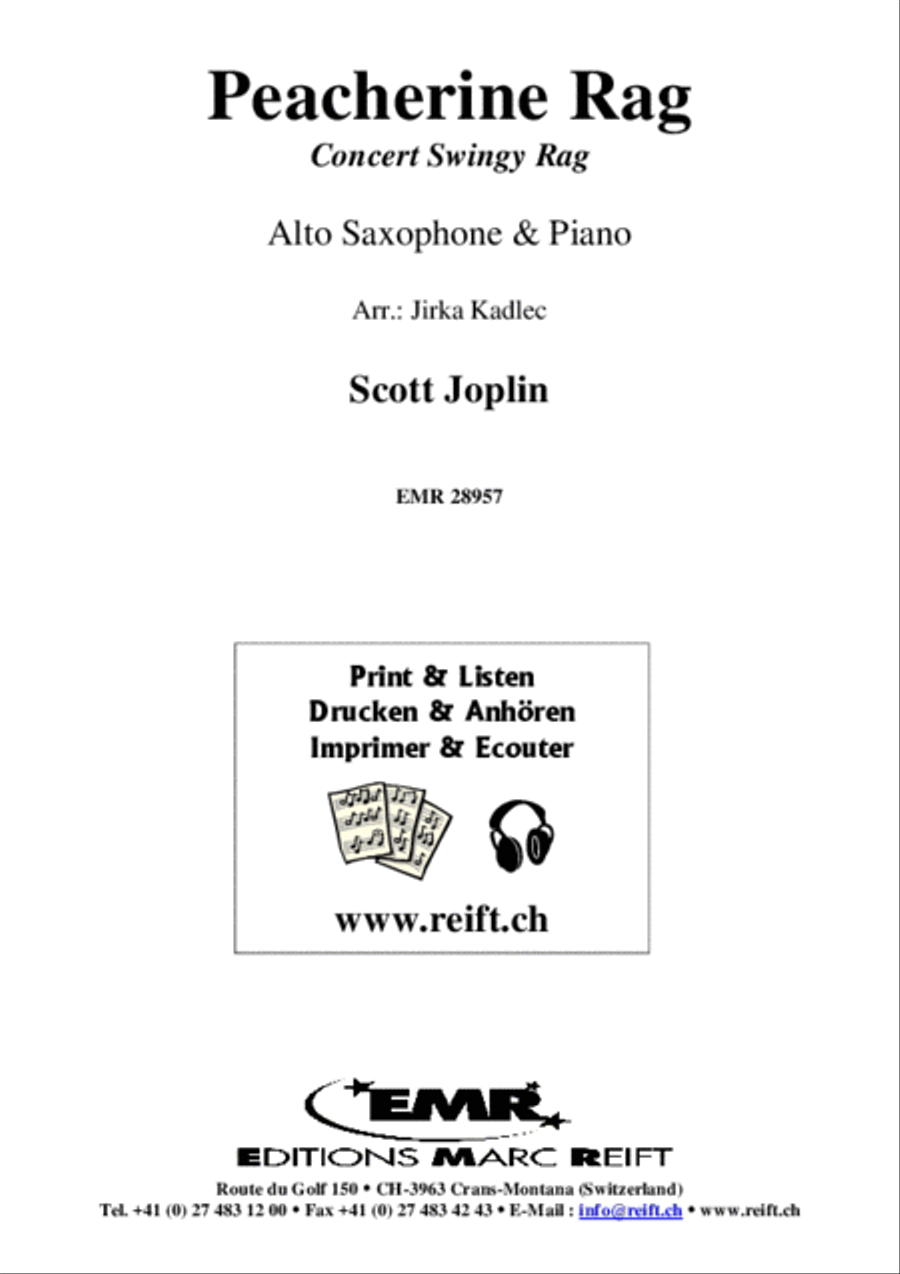 Peacherine Rag Alto Saxophone scores gallery preview page 2