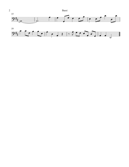Concerto Grosso Op. 6 #5 Movement II