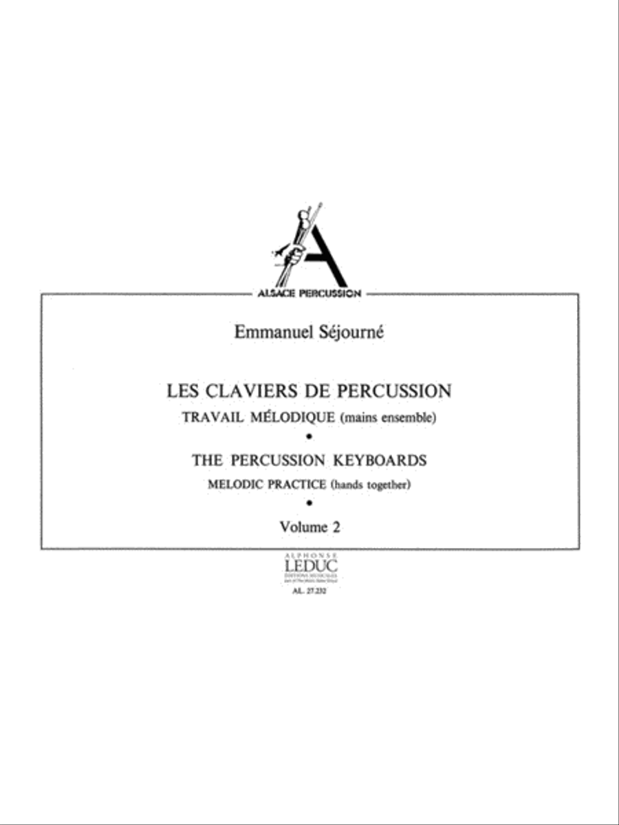 Les Claviers De Percussion Vol.2 (percussion Solo) Percussion scores gallery preview page 1
