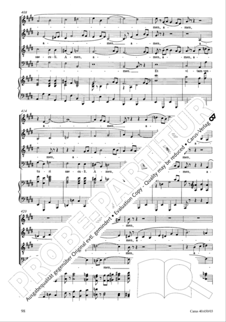 Petite Messe solennelle 4-Part scores gallery preview page 101
