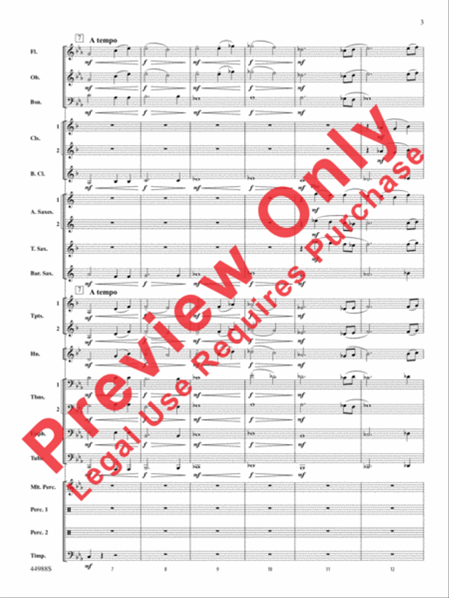 Escape from Dead Raider's Hollow Concert Band scores gallery preview page 4