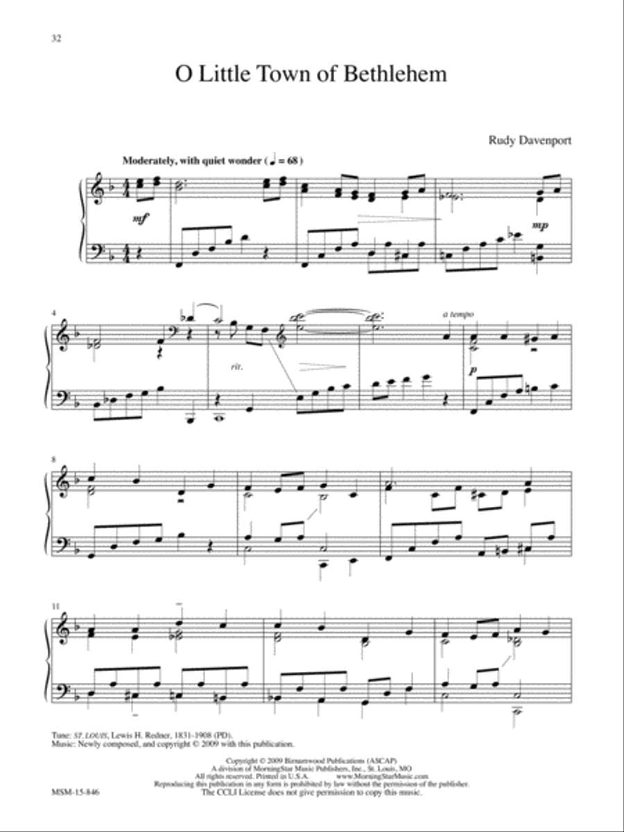 Advent and Christmas Wonder, Set 3 Easy Piano scores gallery preview page 16
