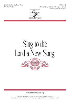 Book cover for Sing to the Lord a New Song
