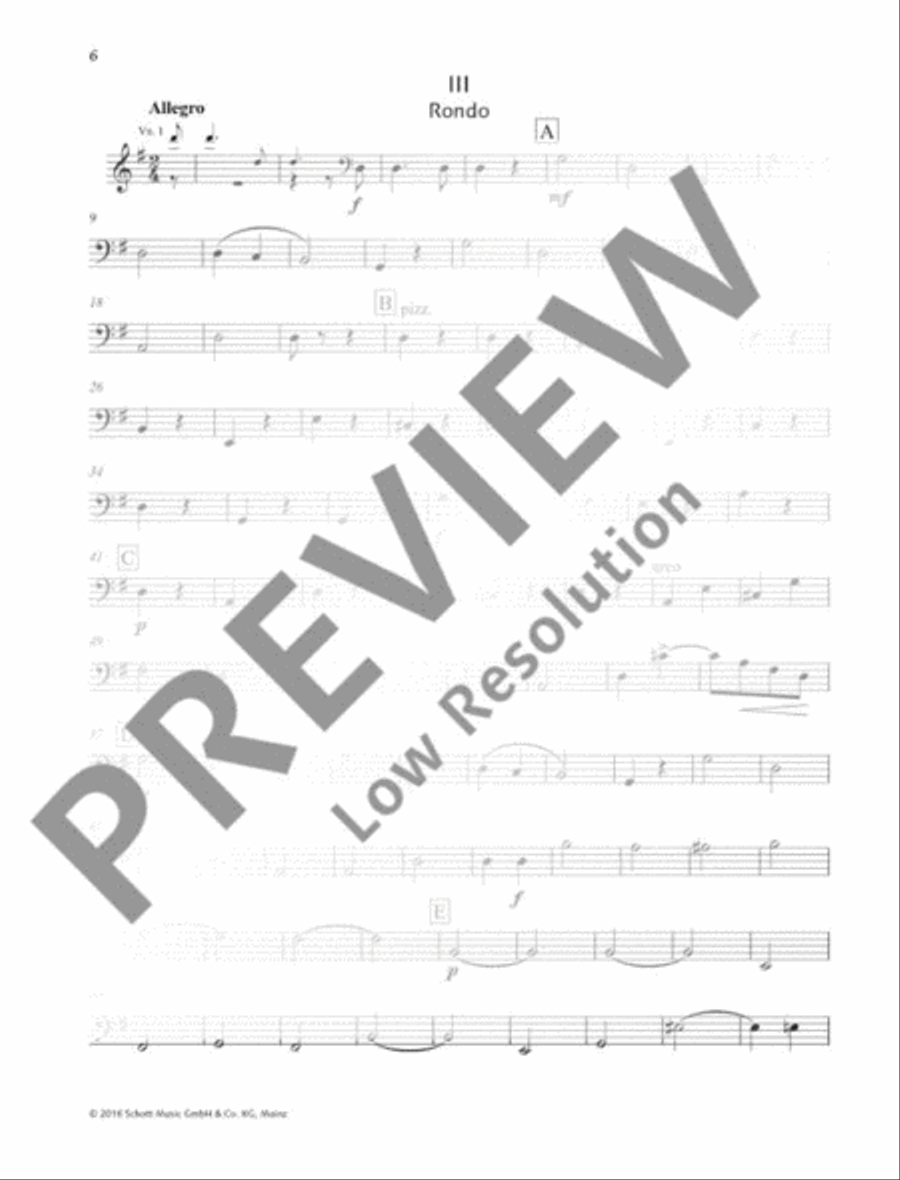 Concertino G major Double Bass scores gallery preview page 7
