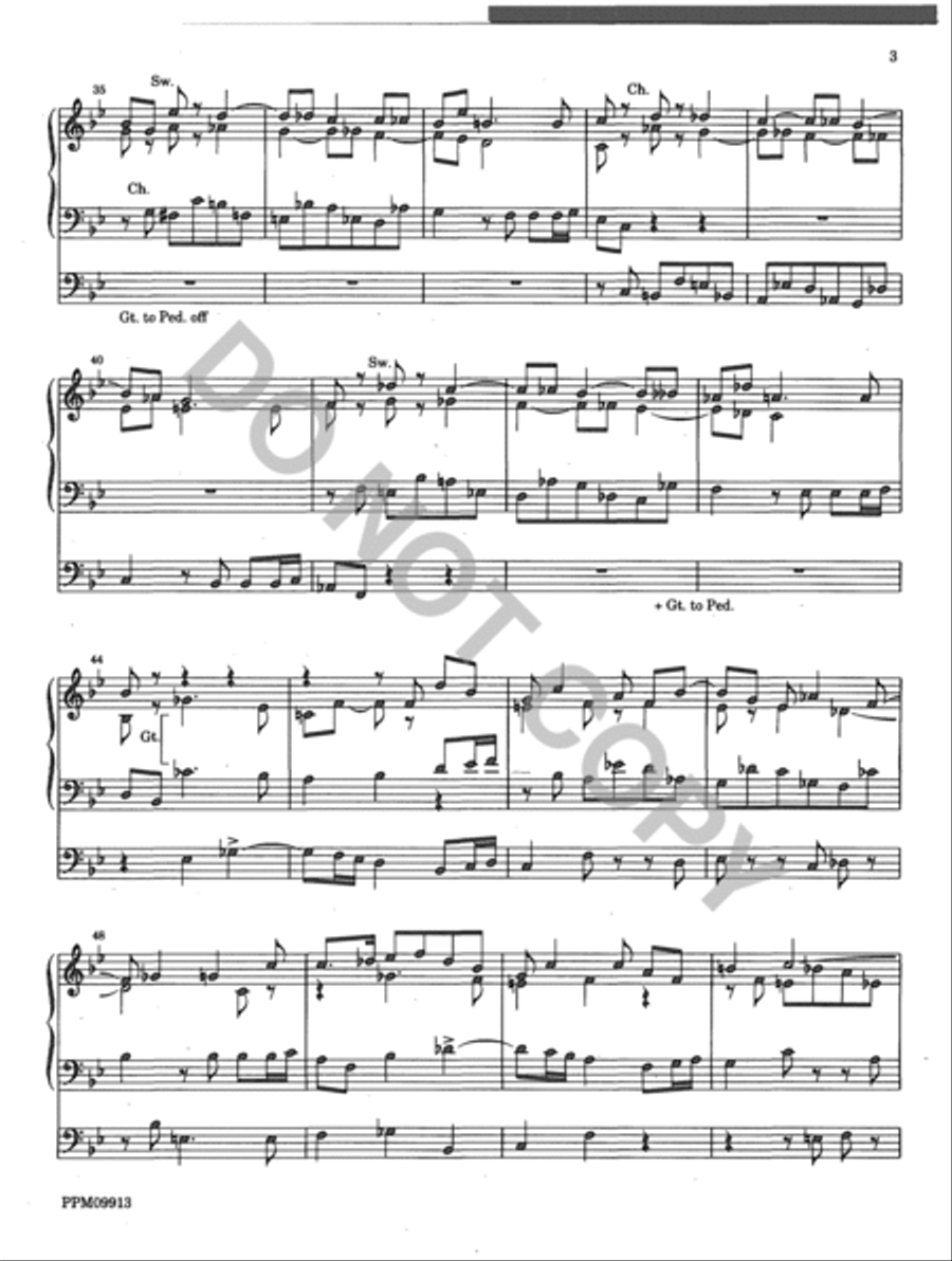 Classical Fugue on a subject by Paul Vidal Organ scores gallery preview page 4