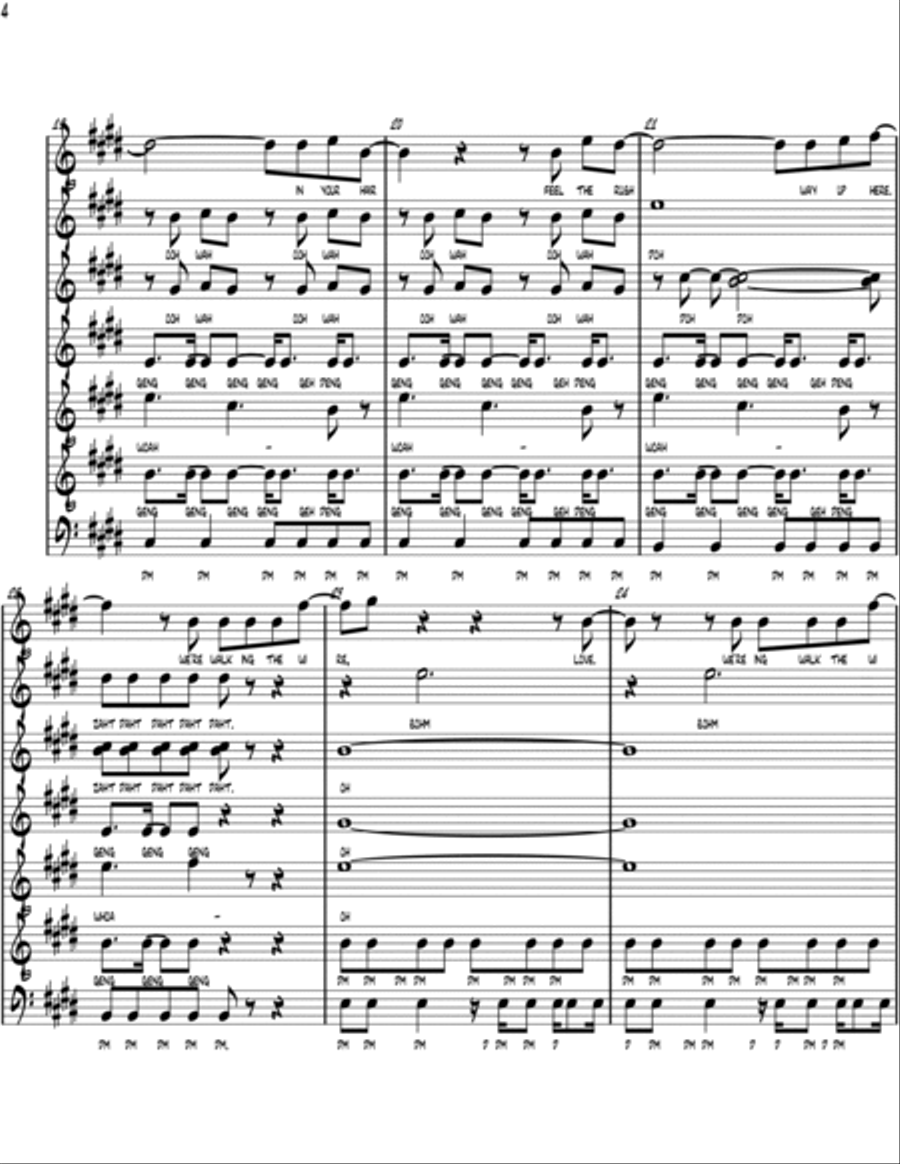 Walking The Wire 4-Part scores gallery preview page 4