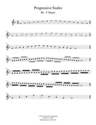 Progressive Scales - Violin - Bb Major