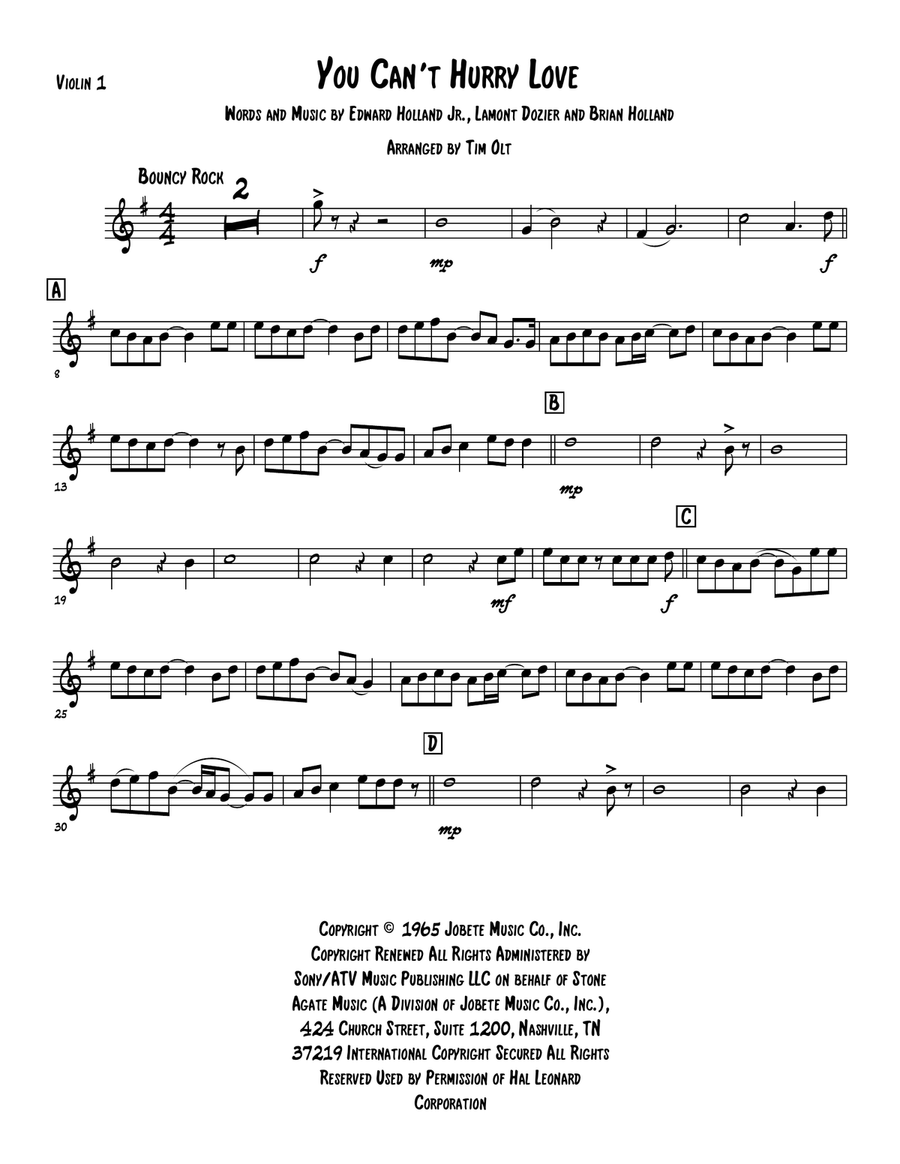 You Can't Hurry Love You Can't Hurry Love String Quartet scores gallery preview page 6