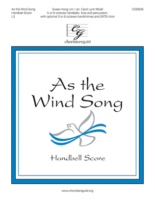 Book cover for As the Wind Song - Handbell Score