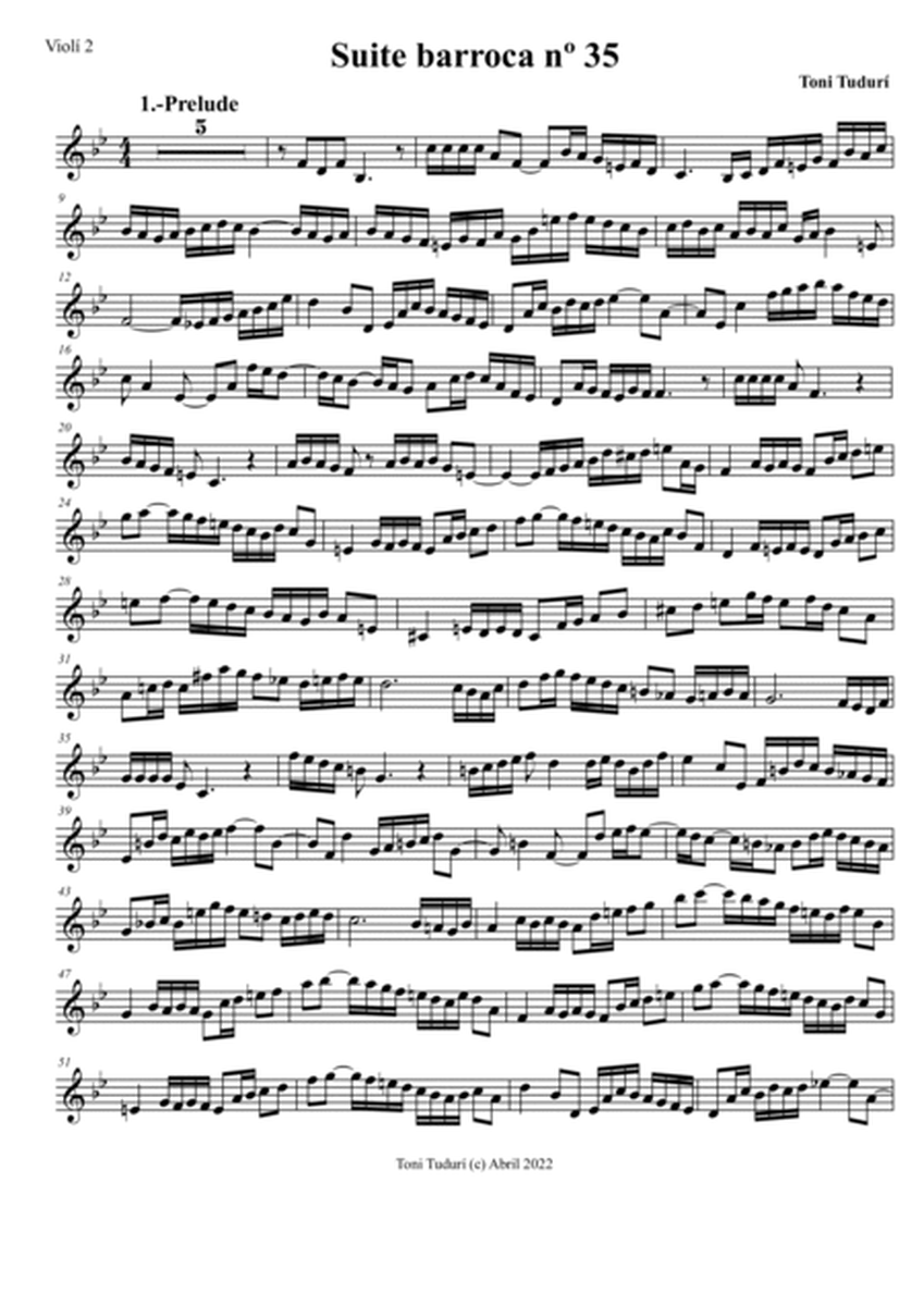 Baroque suite nº35 in Bb M (string quartet version)
