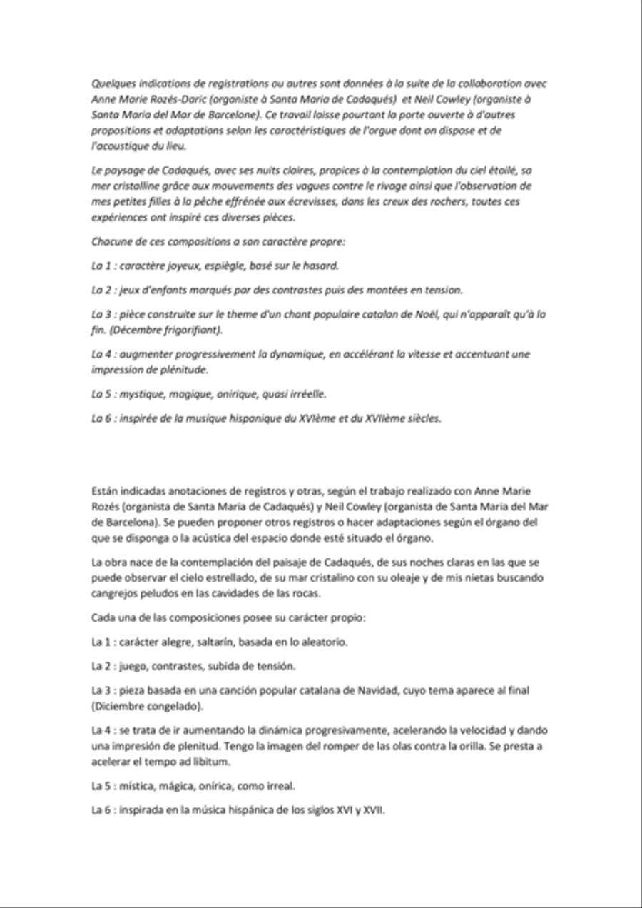 Sis peces per a orgue Organ Solo scores gallery preview page 6