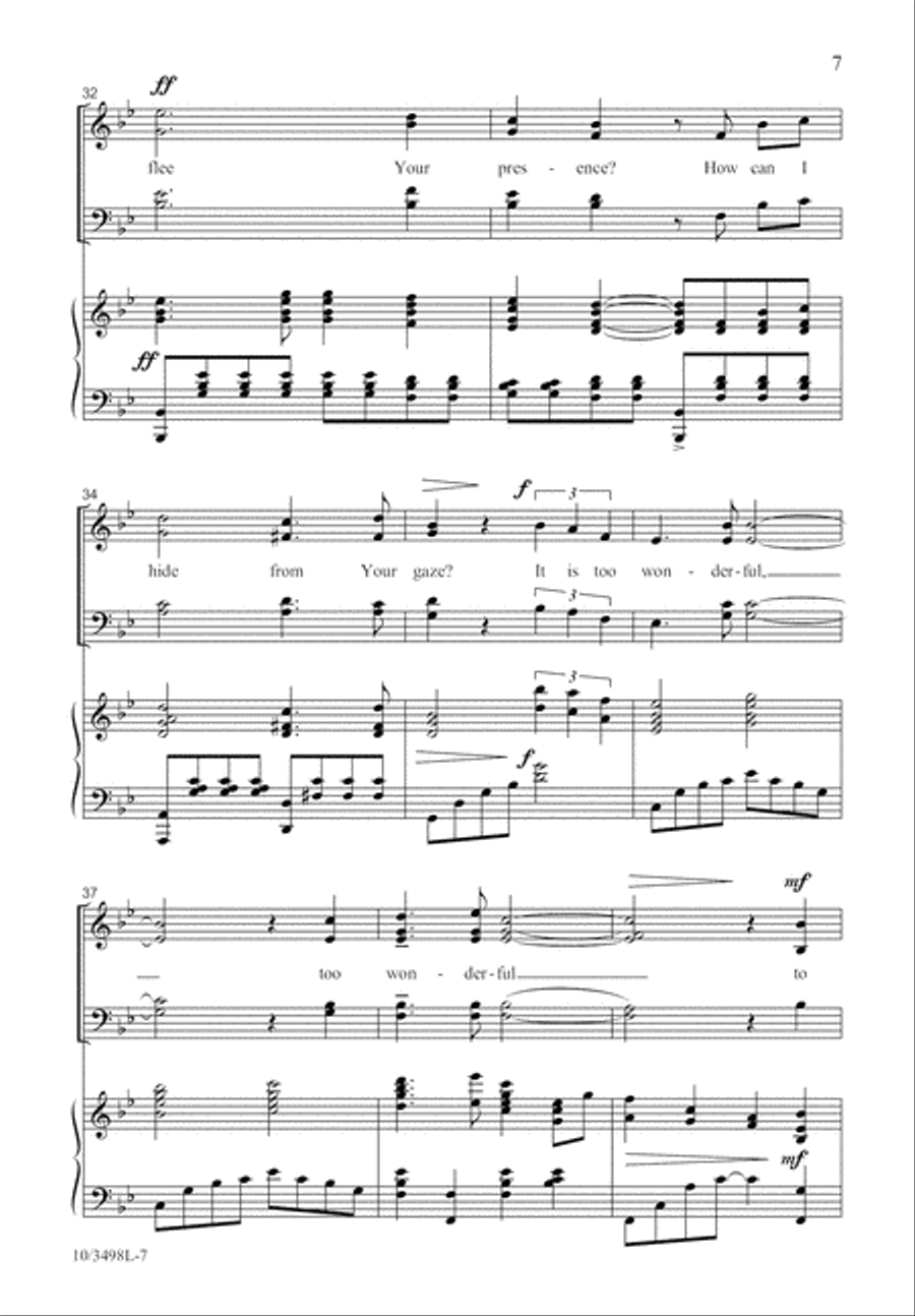 You Knew Me, Lord 4-Part scores gallery preview page 8