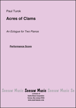 Acres of Clams: An Eclogue
