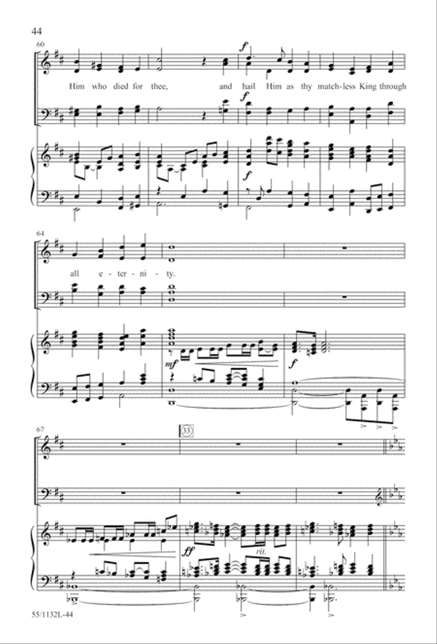 Journey to the Cross 4-Part scores gallery preview page 44