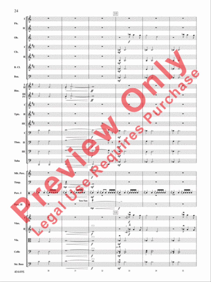 The Hobbit: An Unexpected Journey, Suite from Full Orchestra scores gallery preview page 57