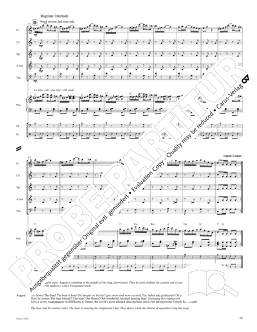 Circus Allegro Circus Allegro Choir scores gallery preview page 80