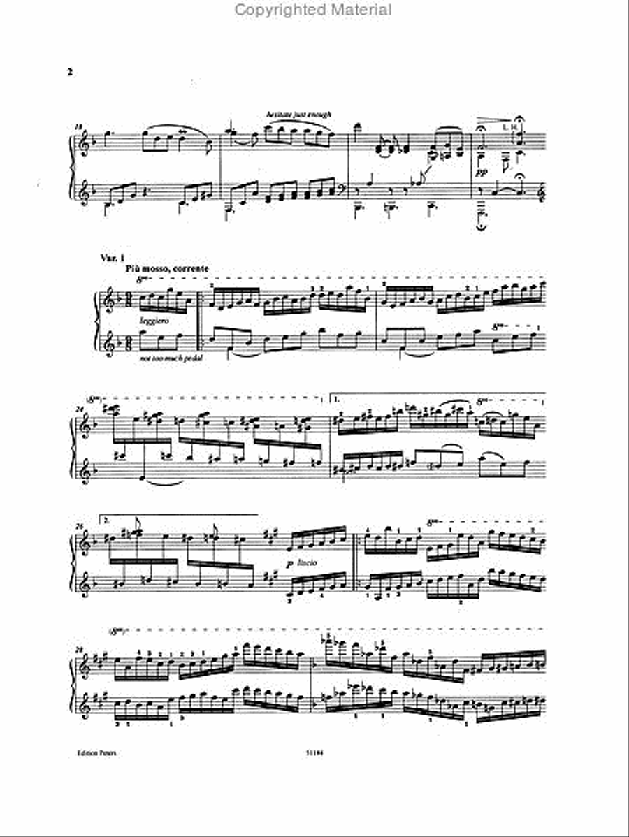 Theme and Variations (Cathy's Variations) for Piano Piano Solo scores gallery preview page 3