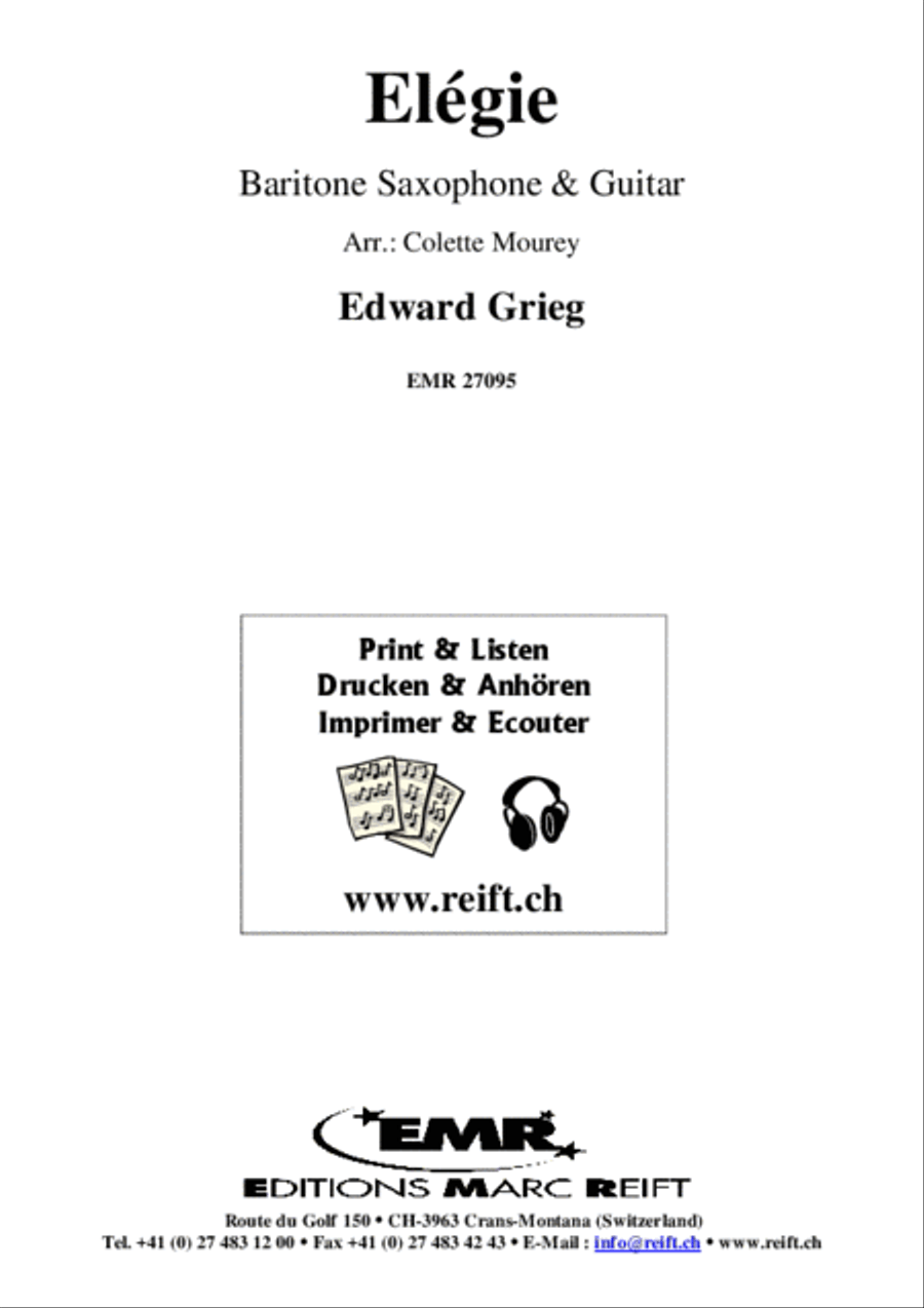 Elegie Baritone Saxophone scores gallery preview page 2