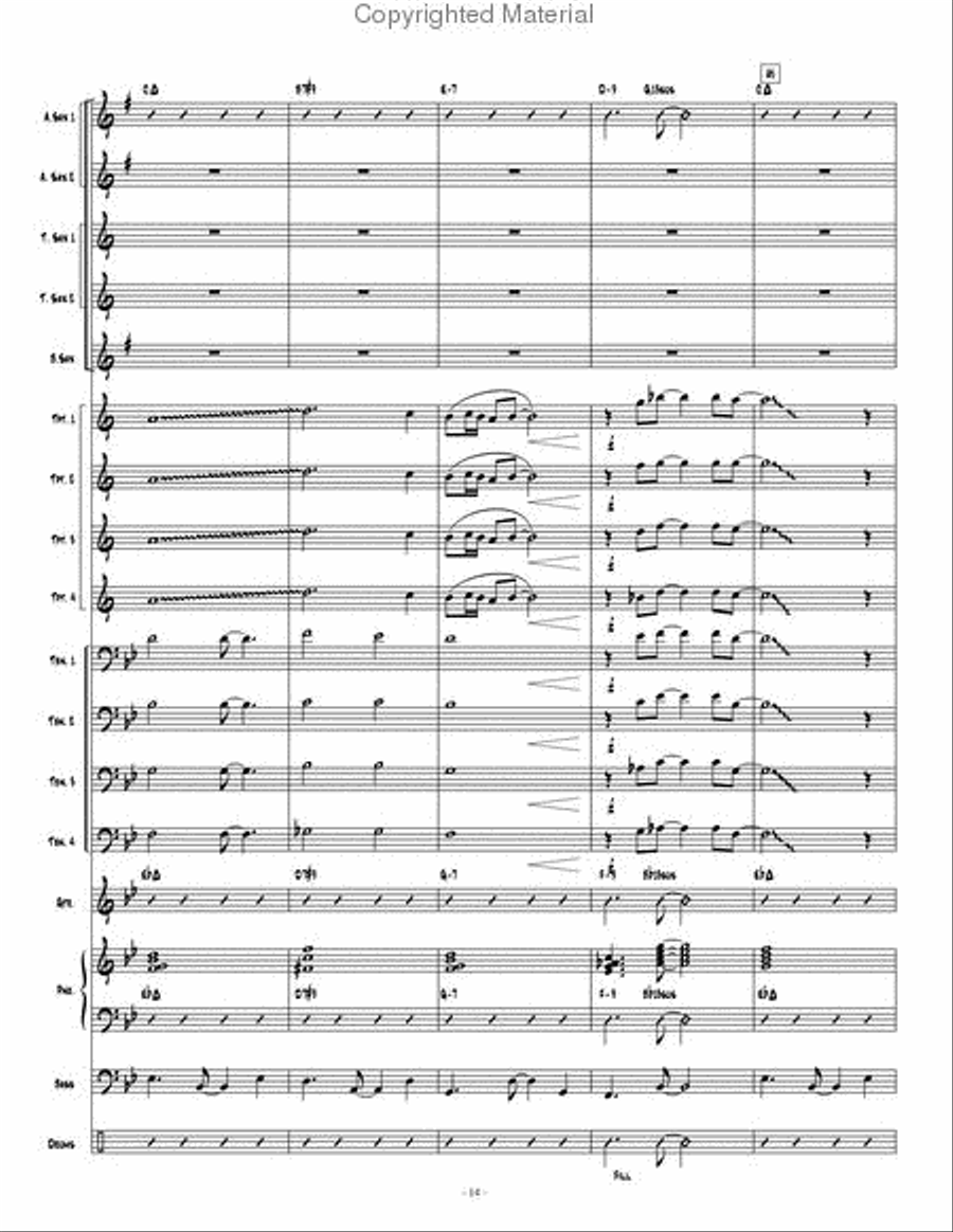 Skyline Bossa Jazz Ensemble scores gallery preview page 15