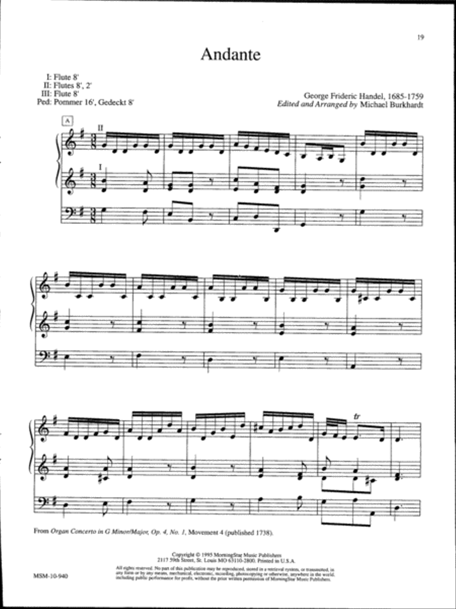 Music for a Celebration, Set 1 Organ scores gallery preview page 8