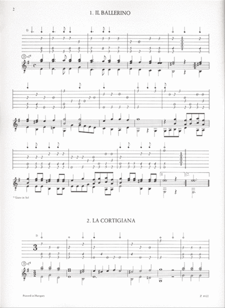 Balletti a 3 per liuto (chitarra) Lute scores gallery preview page 2