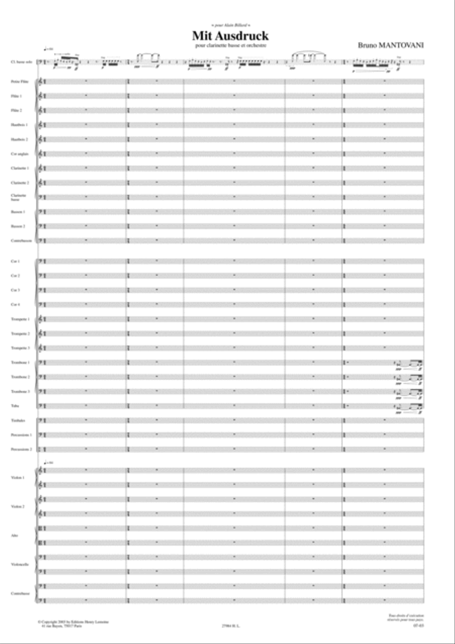 Mit Ausdruck Orchestra scores gallery preview page 2