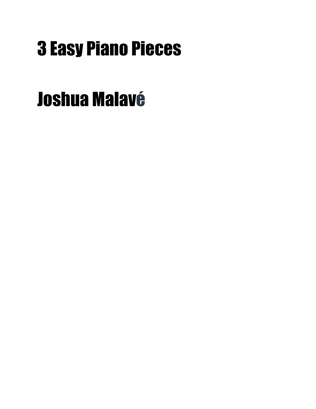 Three easy piano pieces