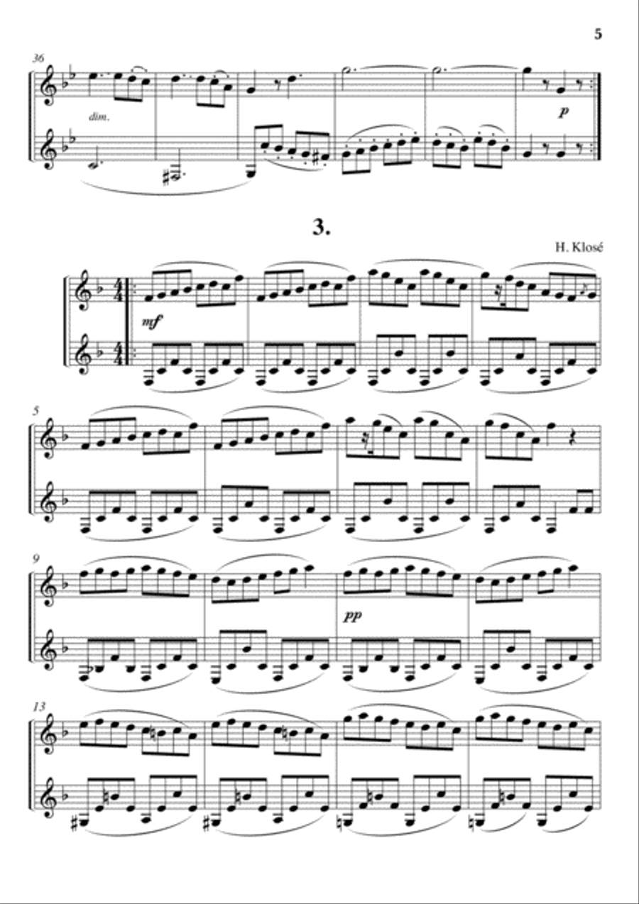 Dinosaur Scales - Studies and Exercises for 2 Clarinets Clarinet Duet scores gallery preview page 3