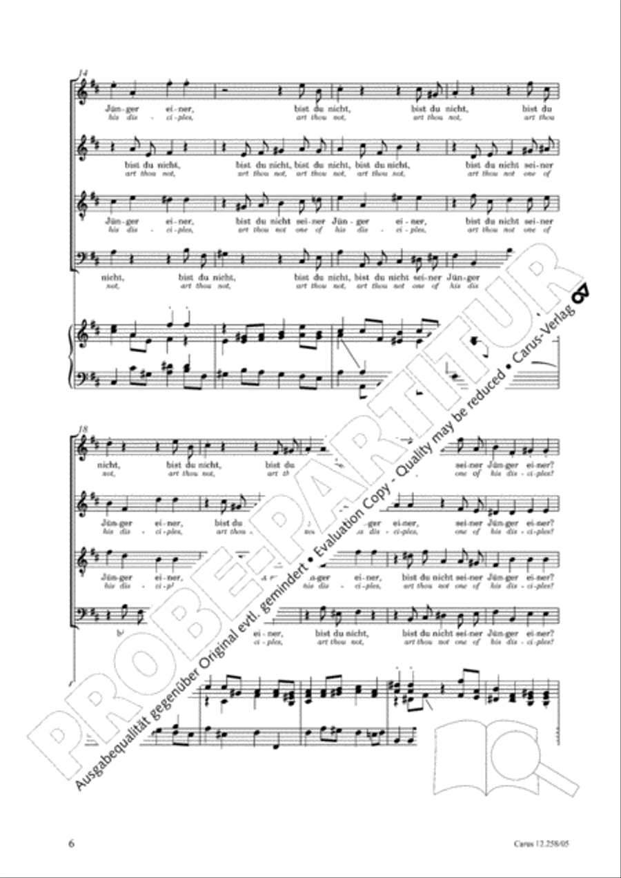 Johann Sebastian Bachs Johannes-Passion fur Kinder und Jugendliche STB scores gallery preview page 7