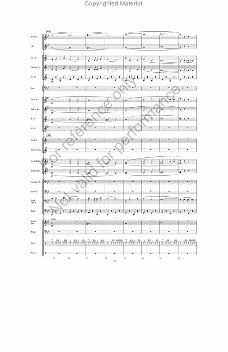 March Jubilee Concert Band scores gallery preview page 9