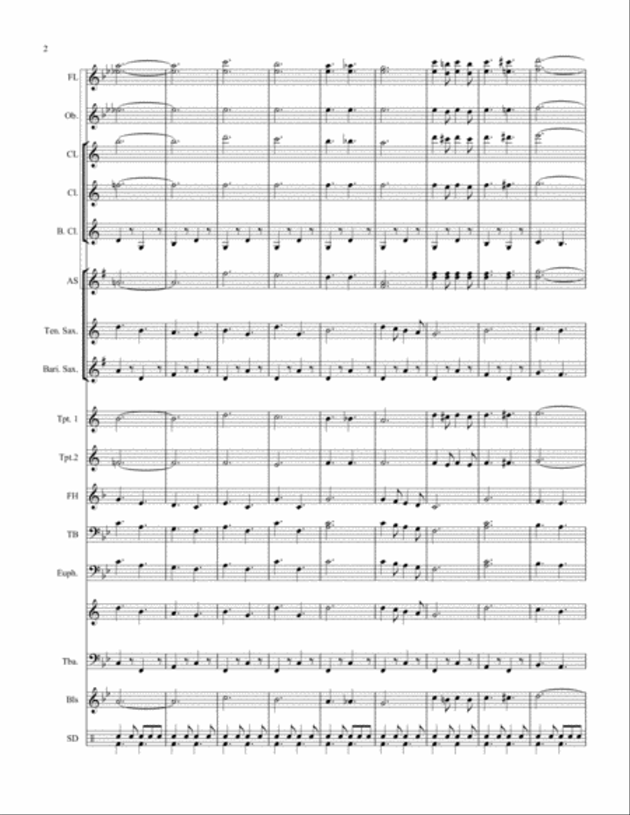 Ski to Sea March Ski to Sea March Concert Band scores gallery preview page 4