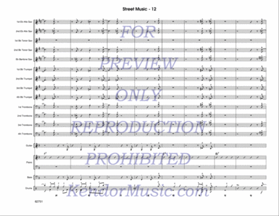 Street Music Jazz Ensemble scores gallery preview page 13