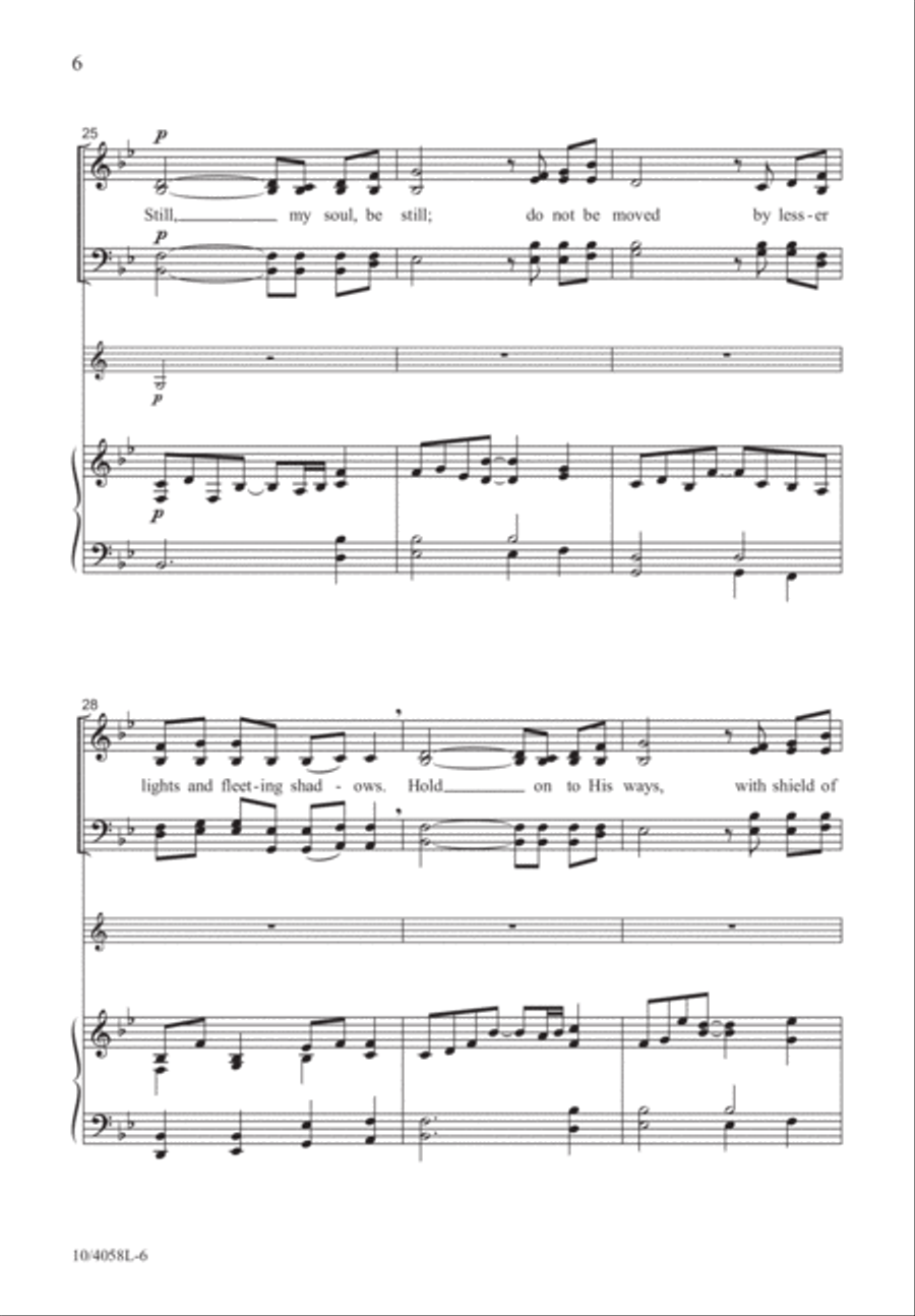 Still, My Soul, Be Still 4-Part scores gallery preview page 7