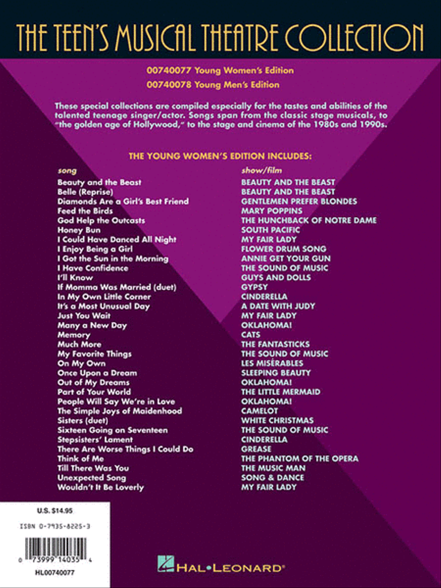 The Teen's Musical Theatre Collection Voice scores gallery preview page 2