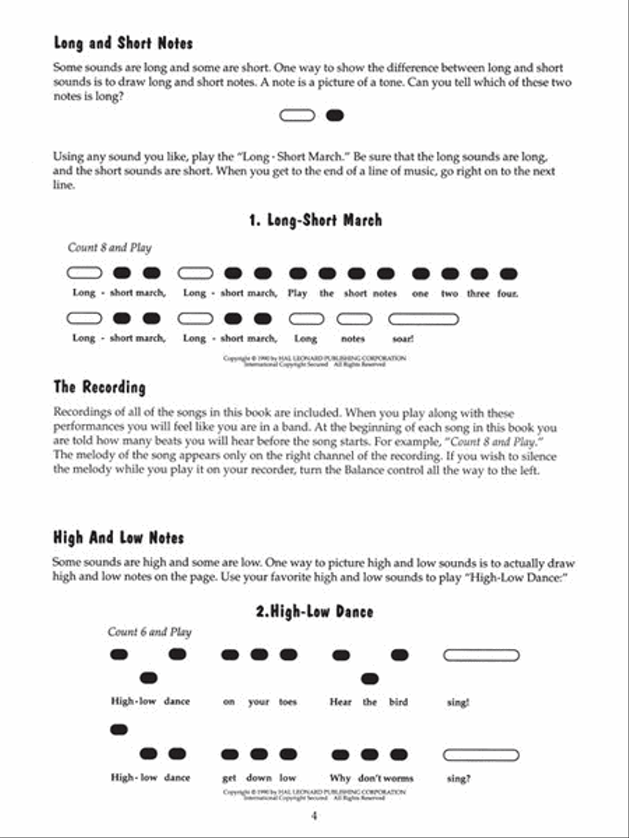 Recorder Fun! Teach Yourself the Easy Way! Recorder scores gallery preview page 5
