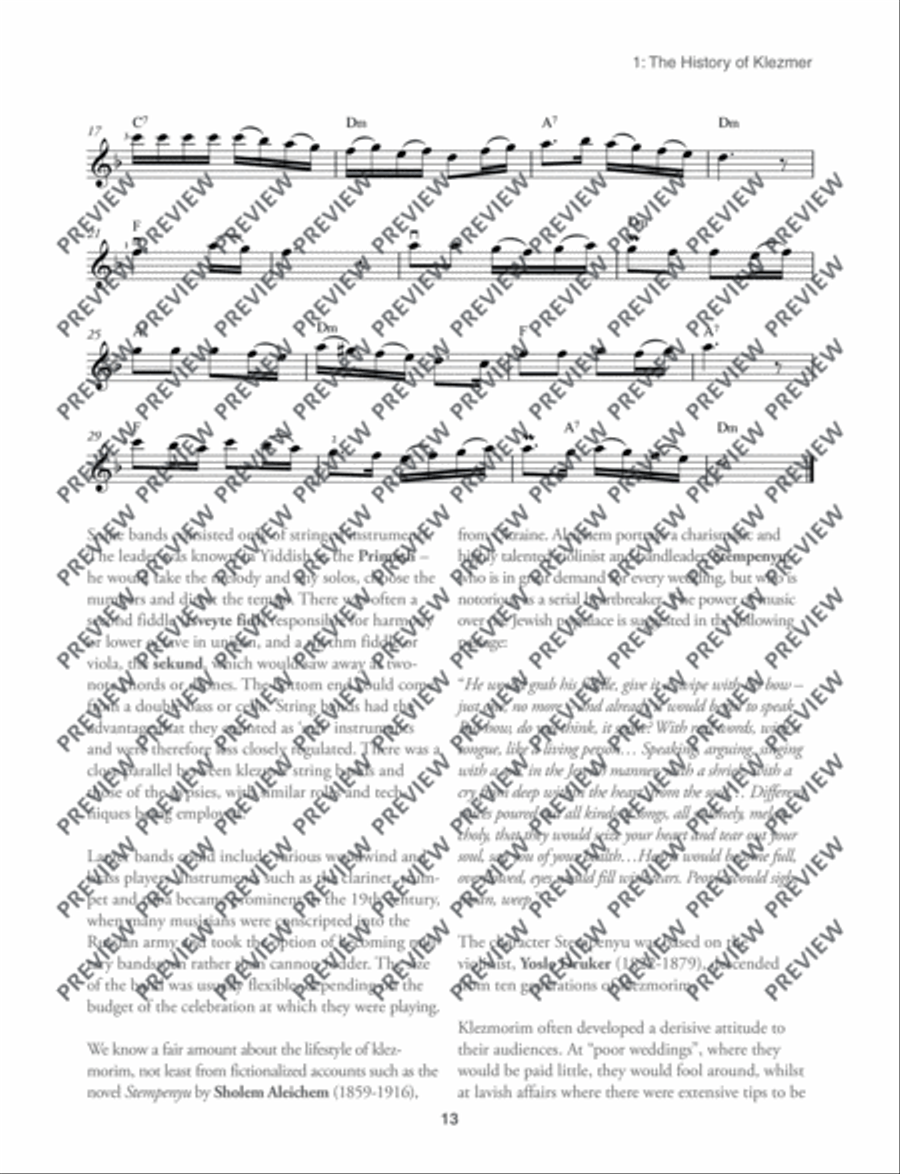 Exploring Klezmer Fiddle Violin scores gallery preview page 14