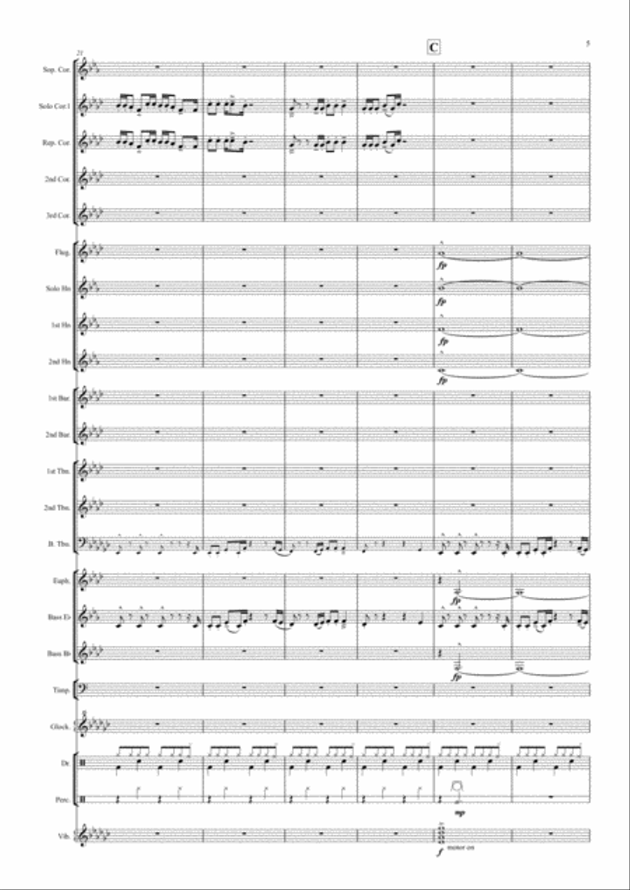 Another One Bites The Dust Brass Ensemble scores gallery preview page 5
