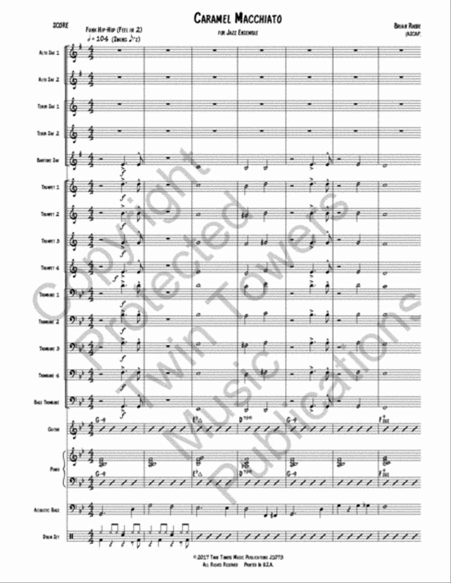 Caramel Macchiato Caramel Macchiato Jazz Ensemble scores gallery preview page 3