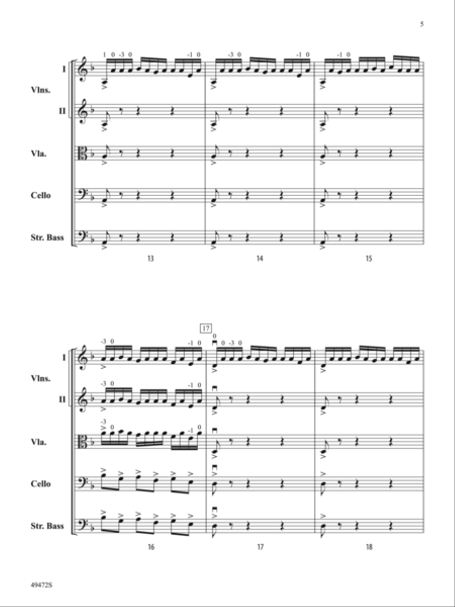 Fantasía Española: Score Fantasía Española: Score String Orchestra scores gallery preview page 5