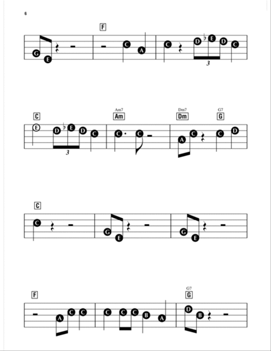 Charlie Brown Theme Electronic Keyboard scores gallery preview page 2