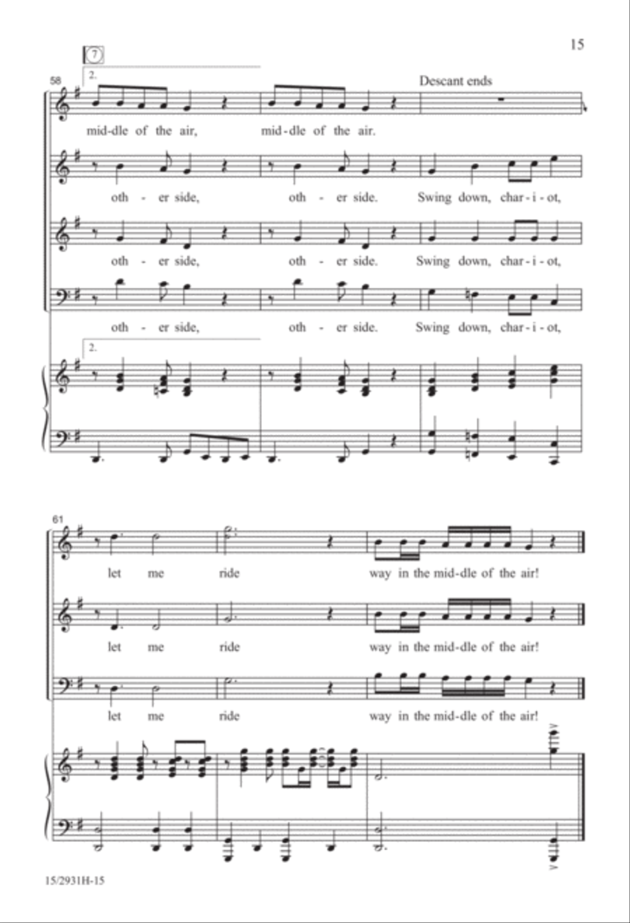 Swing Down, Ezekiel! Swing Down, Ezekiel! 3-Part scores gallery preview page 15