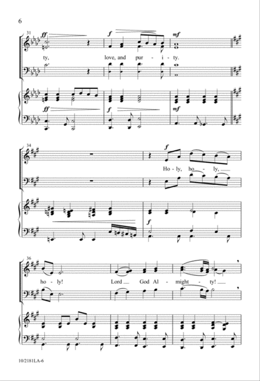 Blessed Trinity 4-Part scores gallery preview page 6