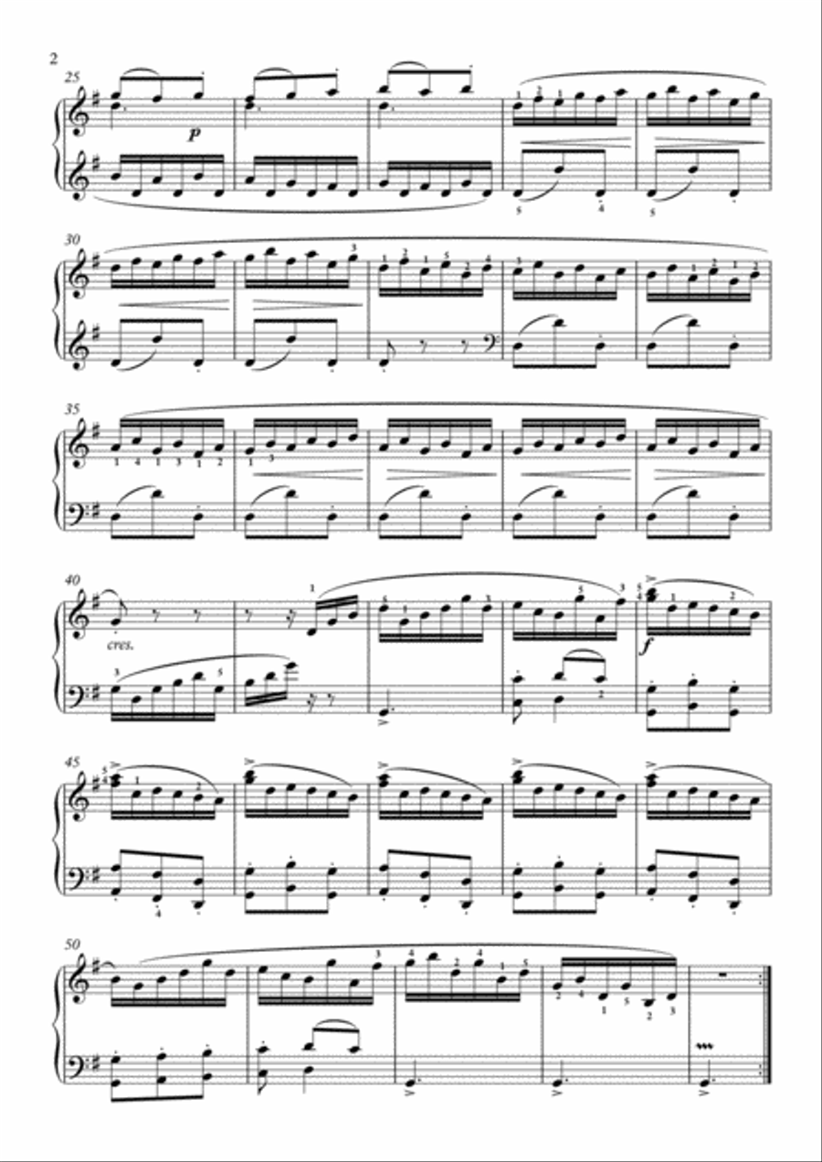Scarlatti-Sonata in e-minor L.374 K.15(piano) Piano Solo scores gallery preview page 3