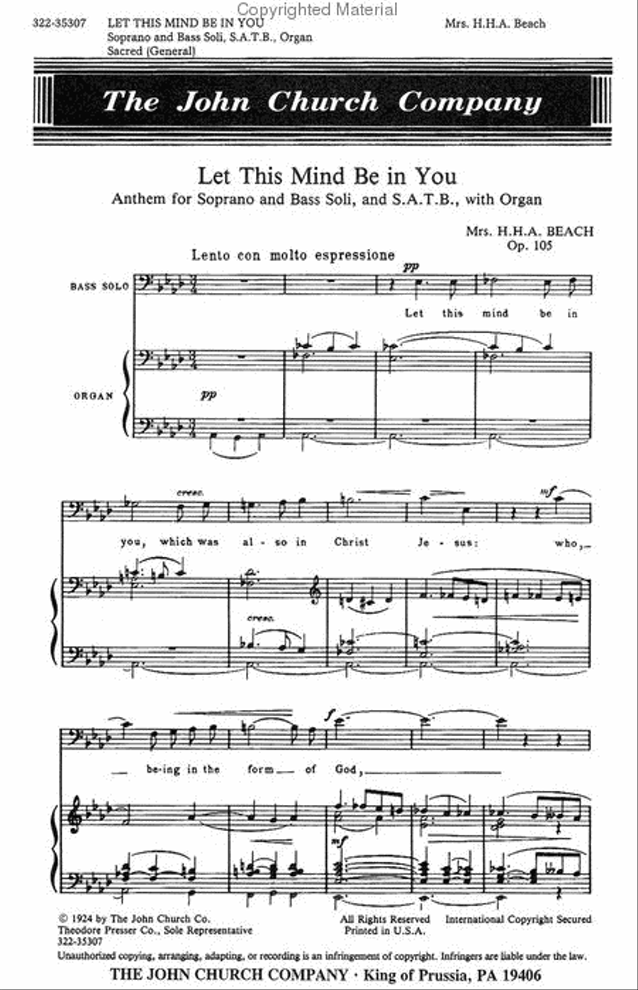 Let This Mind Be in You Let This Mind Be in You 4-Part scores gallery preview page 2