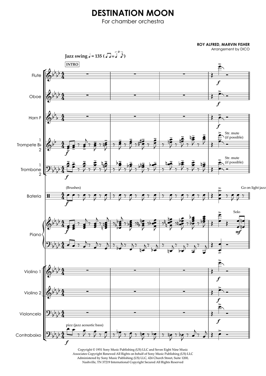Destination Moon Chamber Orchestra scores gallery preview page 4